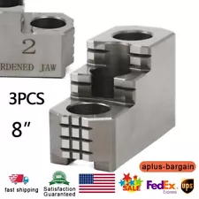 8" Reversible Double Step Steel Hard Chuck Jaws B208 For Kitagawa Samchully SALE