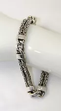 Men's Sterling Silver 8 3/4" Long Bracelet - Unbranded