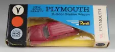 Revell Chrysler Series 1961 Plymouth 2dr Station Wagon Red HO for Slot Car Mod