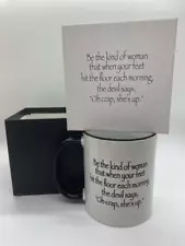 “Oh Crap, She’s Up” Coffee Mug by Orca Coatings – In original gift box A1