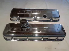 Chevy Big Block Valve Covers 396 Logo Short Style