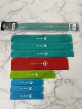 Lot of 9 Messermeister Edge Guard Knife Protectors Multi Colored Blue Red Green