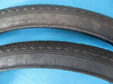 Kenda Schwinn Style 26" x 1-3/4" 47-571 Black Bicycle Tire Set for S-7 Rims -New