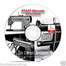 PFAFF Sewing Machine Instruction Books, Service Manuals 230, 332, 260 ++ CD F11