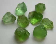 PERIDOT, LIGHT GREEN ROUGH FOR FACETING, PAKISTAN