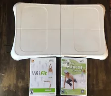 Nintendo Wii Fit Balance Board w/ Wii Fit and My Fitness Coach