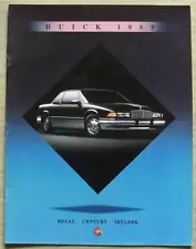 BUICK REGAL Century SKYLARK Canada Car Sales Brochure For 1989