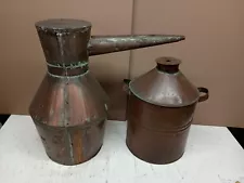 VTG/Antique Copper Moonshine Still A Man Cave MUST! Both Pieces!