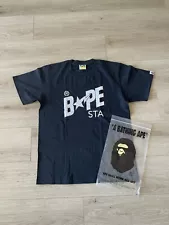 A Bathing Ape BAPE STA Crystal Logo Tee Black Multiple Sizes New 100% Authentic