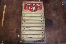 Vintage Pennsupreme Ice Cream Metal Advertising Store Sign