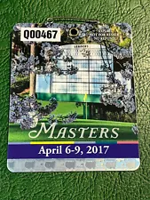 Masters Badge 2017 Sergio Garcia Champion Augusta National Ticket Souvenir