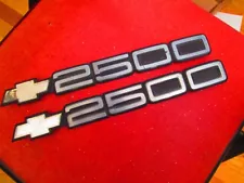 CHEVY 2500 Emblems Door Badges Set Pair Silverado Pickup Truck 1988 to 1998