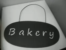 heavy metal BAKERY hanging sign