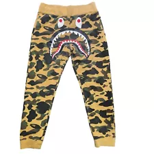 A Bathing Ape Sweatpants Men Med Camo Army Cartoon Face Humor Designer