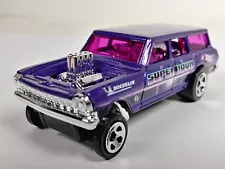 '64 Chevy Nova Wagon Gasser Hot Wheels 2023 Gassers #145 Purple 5SP 1:64 Loose