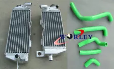 Aluminum Radiator & hose for Kawasaki KDX200 KDX220 1997-2006 98 99 00 01 GREEN (For: Kawasaki KDX220R)