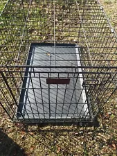 Medium dog kennel 35 1/2 back x 24 1/2 h x 22 1/2 w, $60