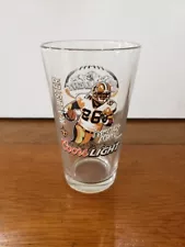 Vintage Coors Light New Orleans Saints Beer Glass, Deuce McAllister