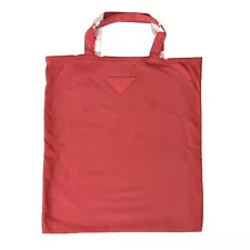 PRADA Bag Red Jersey Fabric Logo Shoulder Shopping Tote Borse RRP 1200usd