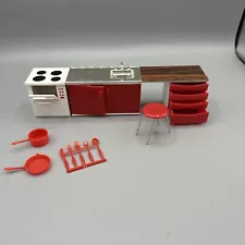 Brio Red Kitchen For Dollhouse