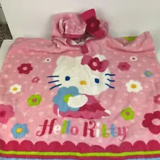 Hello Kitty Sanrio Hooded Child’s Towel Bath Pool Swimming Beach **spot 2014