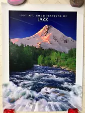 Original Mt. Hood Jazz Festival Poster 1997 Autographed NM Unused Oregon