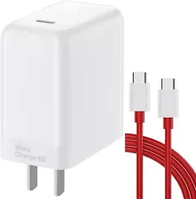 OnePlus Warp Charger 65W Max USB-C Charger & Cable For OnePlus 8T/ 9/ 9R/ 9Pro