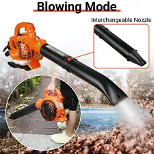 26CC 2 Stroke 2HP Blowing Suction Leaf Blower with Straight and Curved Blow Pipe