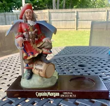 Captain Morgan 12” Bar Statue Bottle Display Rare Bar Bottle Holder SWEET