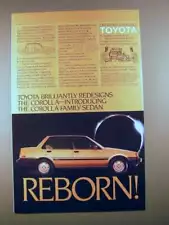 1984 Toyota Corolla 4-Door Sedan Car Ad - Redesigns