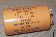 SEARS CRAFTSMAN Garage Door Opener 30B387 43-53 MFD Motor Starting Capacitor!!