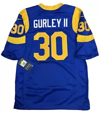 New Rare Vintage Todd Gurley Mens Blue Small Limited Nike Stitched Jersey NWT