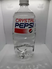 2016 Crystal Pepsi Clear Soda 20oz Full and Flat Bottle. exp. 11/07/2016