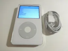 APPLE iPOD CLASSIC 5.5 GEN. WHITE 30GB...WOLFSON CHIP...NEW BATTERY...