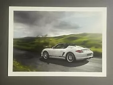 Porsche Boxster Spyder Roadster Postcard, Post Card, LR - RARE!! Awesome L@@K