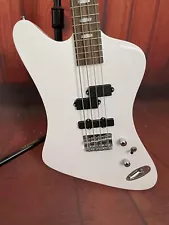 White Spector Euro X 2023 Gloss Electric Bass Guitar Fixed Bridge HS Pickup