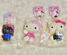 Sanrio Squishy Hello Kitty Mascot Ornament 3 set Limited Vintage Rare Bulk sale