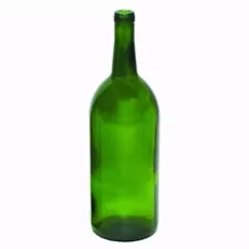 1.5 Liter Emerald Green Claret/Bordeaux Bottles, 6 wine bottles per case For