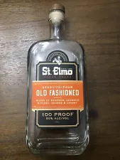 EMPTY St. Elmo Steakhouse Old Fashioned 100 Proof Cocktail Bottle 750 ml Indiana