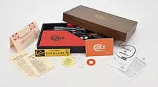 Colt Python 4 Inch 1965-1973 2 Piece, Red Interior Box And Paperwork. New