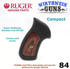 Compact RUGER Rosewood Wood Panel Rubber Grip GP-100 GP100 Super Redhawk Alaskan