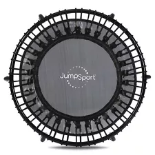 JumpSport 220 Rebounder Mini Trampoline for Home Cardio Fitness, Black (Used)