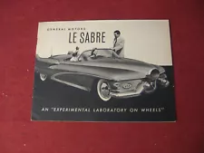 1952 Buick Lesabre Dream Car Sales Brochure Booklet Catalog Original Old