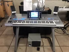 Yamaha Tyros 4 Keyboard with Stand, Sub, Speakers, Music Stand And Rolling Case
