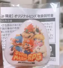 Super Mario RPG Original Pins Nintendo Switch Not For Sale Item Japan Unopen New