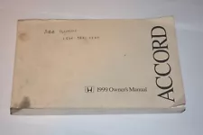 1999 HONDA ACCORD OWNERS MANUAL BOOK