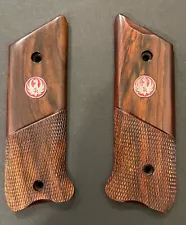 Ruger Mark IV Mark2 (Mark ii) Wood Grips Half Chk.Cocobolo /Wood Factory OEM