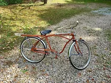 New ListingAMF ROADMASTER Discoverer 1960s TANK CRUISER BICYCLE IN Orange