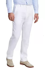 Tommy Hilfiger Mens Modern Fit Linen Pants 36W x 32L White - NWT $135