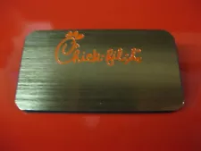 CHICK-FIL-A *** Restaurant Employee Uniform Name Badge Name Tag! GOLD!